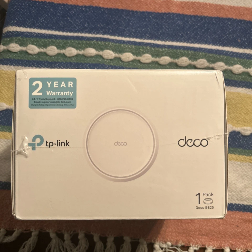 TP Link Deco BE25 Dual Band BE5000 WiFi 7 Mesh Wi Fi Router 4 Stream 240 MHz NEW - Image 2 of 3