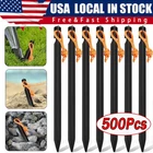 1~500 Pack Tent Stakes Heavy Duty, Aluminum Tent Stakes Pegs, Metal Tent Spikes