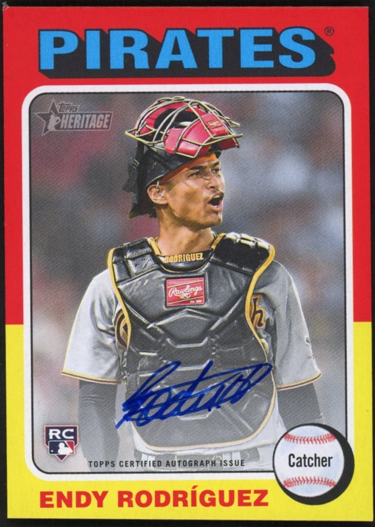 2024 Topps Heritage Endy Rodriguez #ROA-ER ROOKIE Real One Autograph