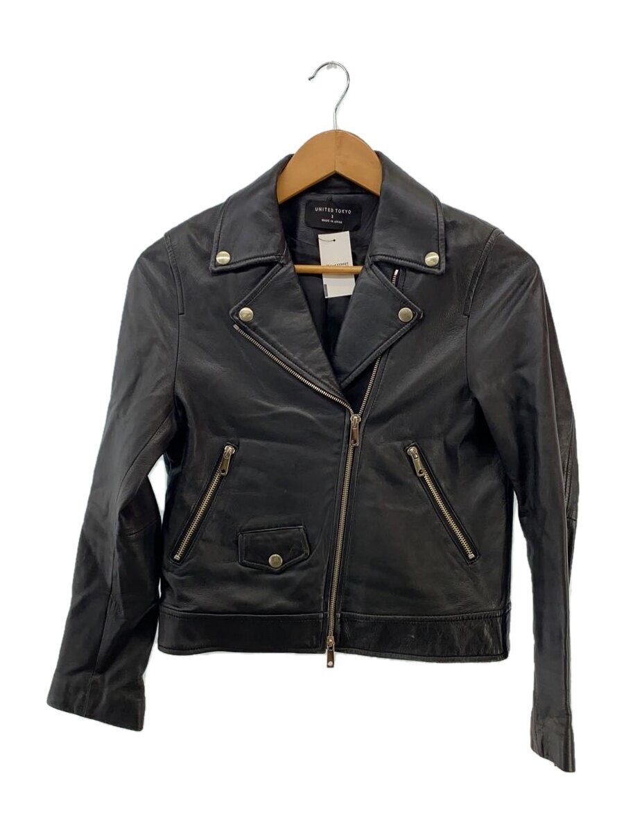 United Tokyo Double Riders Jacket/2/Sheep Leather/Blk/507152004// 11901