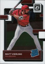 2022 Donruss Optic #85 Matt Vierling RC Philadelphia Phillies
