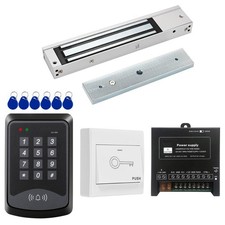 Door Access Control System RFID Keypad 600lb Electric Magnetic Door Lock Kit ...
