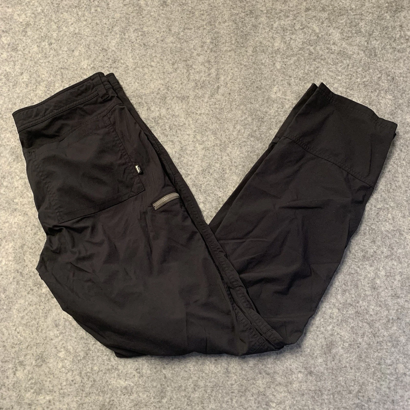 REI Co-op Pants Mens 32x32 Black Straight Stretch Hiking Camping