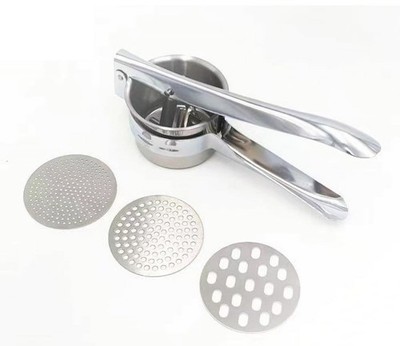 Kartoffelpresse Edelstahl Stampfer Handbrei, Babynahrung, Obst usw.