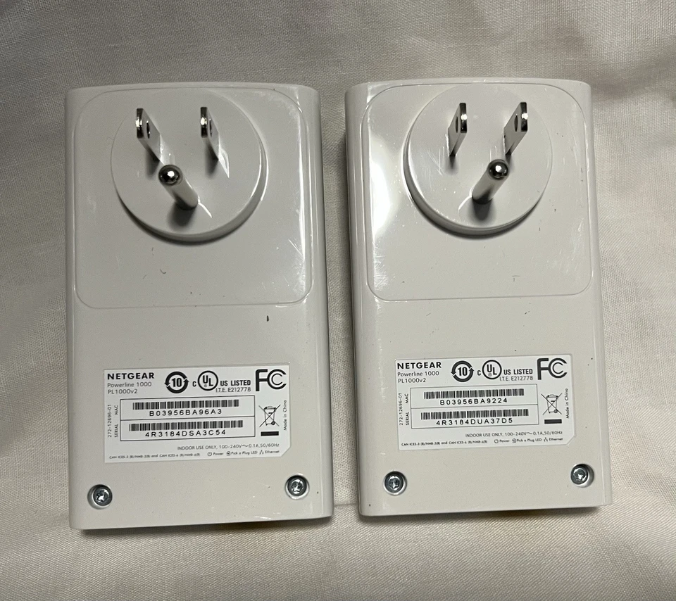 New, NETGEAR PL1000-100PAS Powerline 1000 Network Extenders 2 Pack, White. - Image 3 of 4