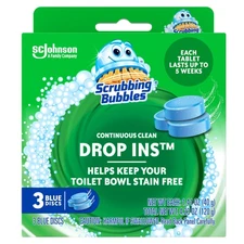 Scrubbing Bubbles Toilet Tablets 3 Count Continuous Clean Stain Preventer