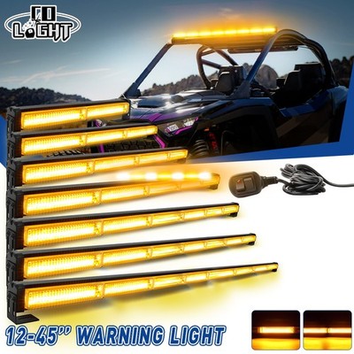 LED Warnleuchte Balken 12/18/24/48'' Zoll Amber Verkehrsnotfallblitzer Strobe
