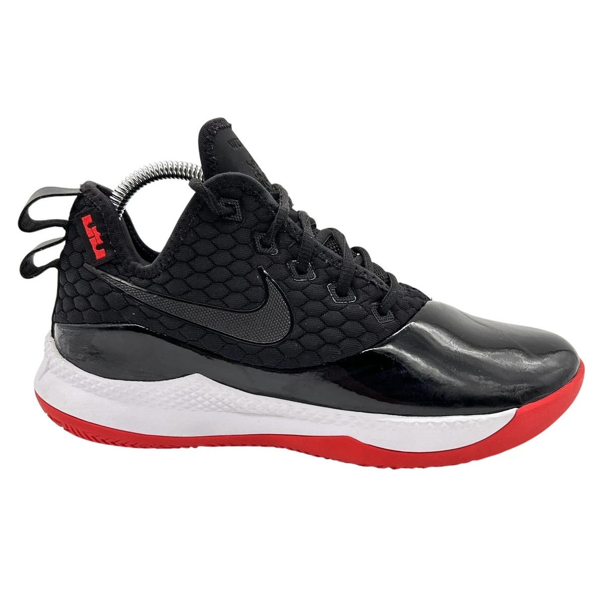 Preços baixos em Nike LeBron Witness 3 Premium Black Red | eBay