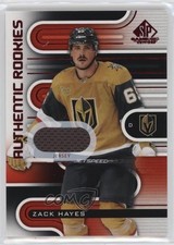 2022-23 Upper Deck SP Game Used Authentic Rookies Red Jersey Zack Hayes #156 4om