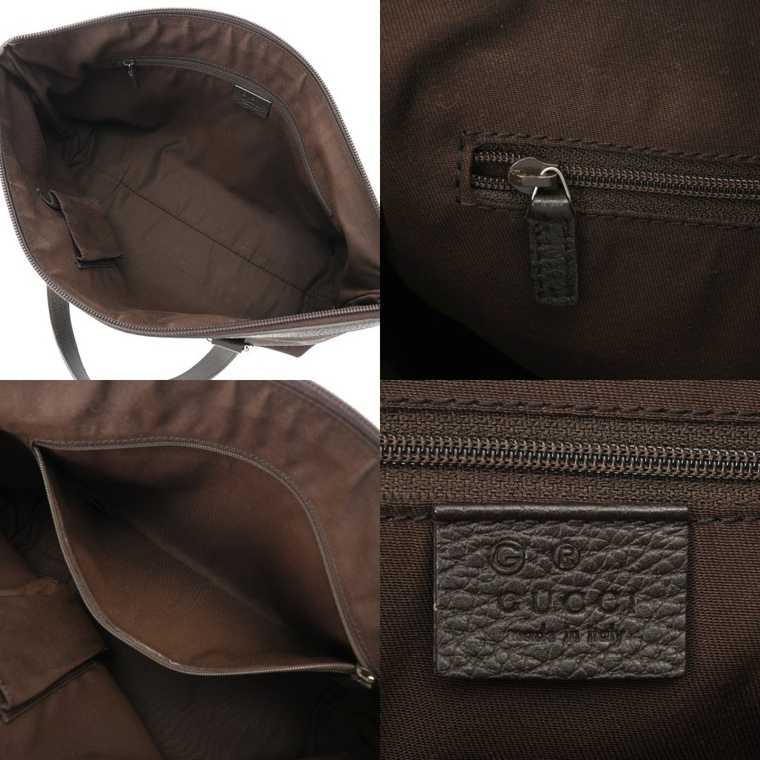 GUCCI Women's GG Tote Bag Brown Nylon Leather Used【74 characters】 thumbnail 9
