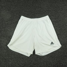 Adidas ClimaCool Athletic Shorts Mens Small White Mesh Drawstring Pockets Gym