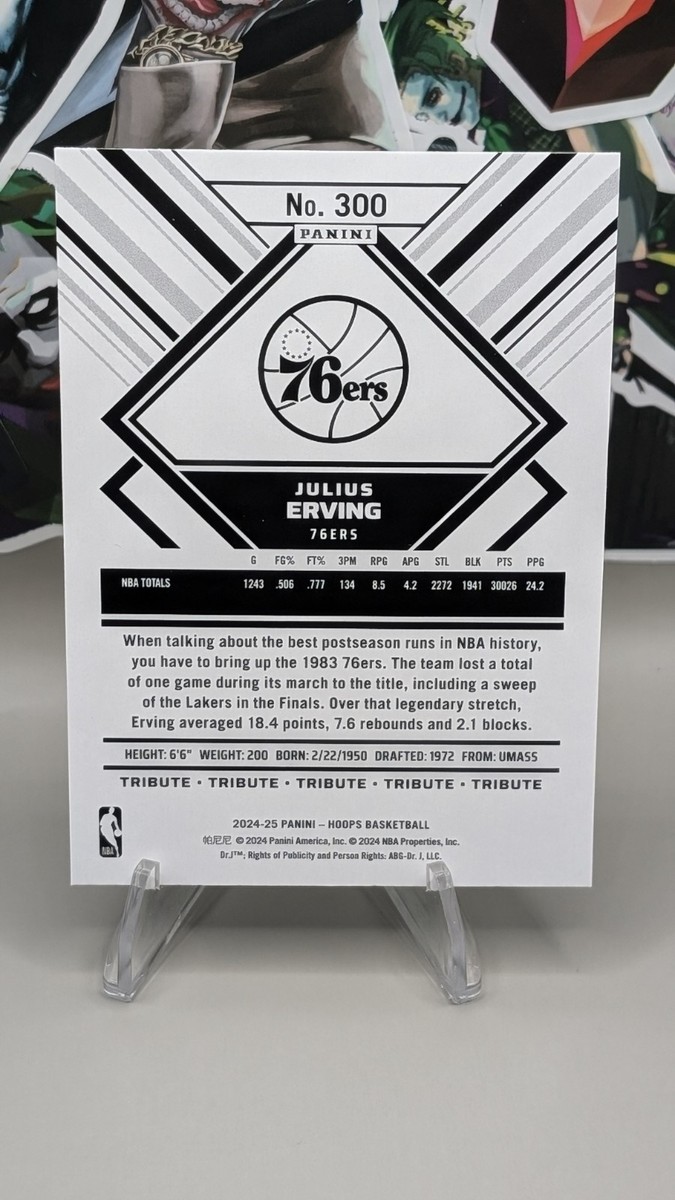 その他 NBA ERVING Auto 6/25!! Julius Erving 2024-25 Panini NBA Hoops Basketball Tribute