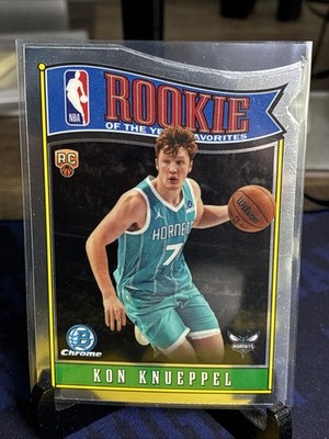 2025 Bowman Chrome #RY-4 Kon Knueppel ROTY Favorites Rookie RC Hornets