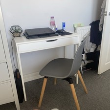 IKEA Desk / Console Table with Draw W:80cm x D: 40cm x H: 76cm and chair 