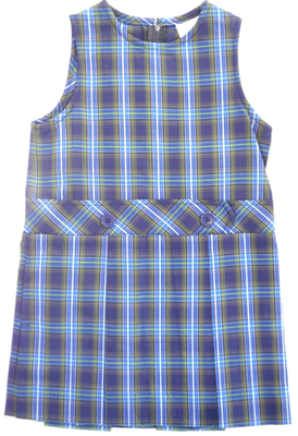 Girls Donald's Green & Blue Plaid Uniform Jumper Dress Reg. Sizes 4 - 12 |  eBay