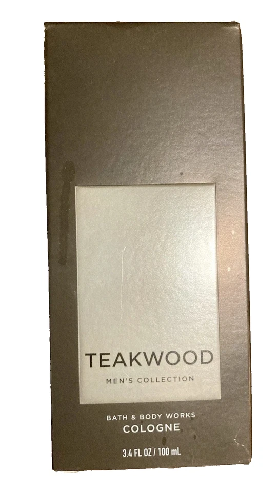 Colonia Bath & Body Works Original TEAKWOOD para hombres 3,4 fl oz/100 ml nueva en caja difícil de encontrar Foto 2 de 2