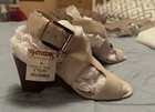 Michael Kors Beige Leather Strappy Open Toe Ankle Strap Buckle Sandals 8.5M — photo 3