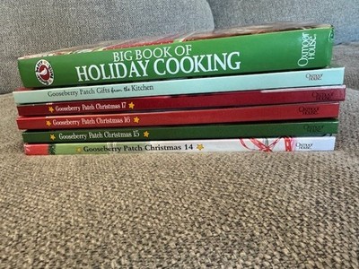 Lot of 6 Gooseberry Patch Cookbooks - Holiday Recipes, Gifts and Projects