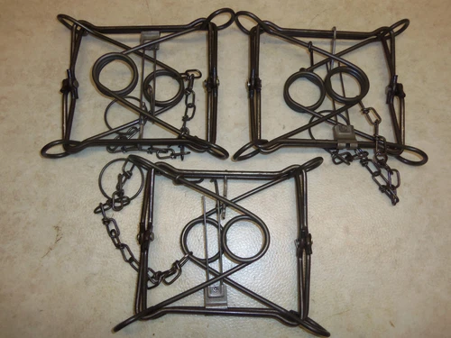 3 Duke 220 Body Grip Traps Trapping Groundhog Raccoon Fisher Badger 0420