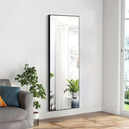 64"x21" Full-length Mirror Floor Mirror Wall Bedroom Mirror Stand Alloy Frame - Bild 22 von 52