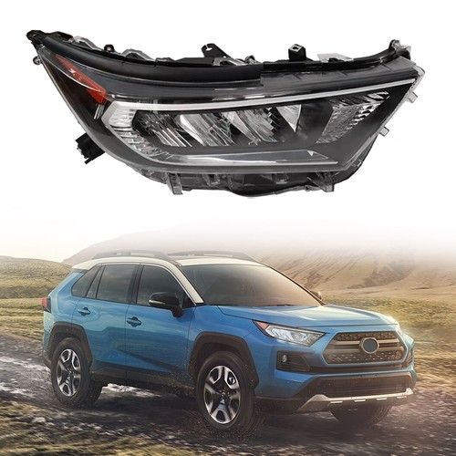 LED Chrome Headlight Assembly For 2019-2022 Toyota RAV4 LE XLE Passenger Right - Picture 2 of 7