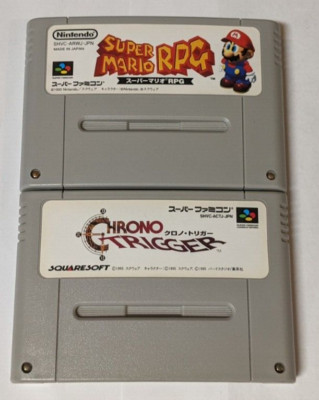 Nintendo Super Famicom Lot of 2 - Super Mario RPG & Chrono Trigger - BXcx05