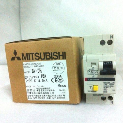 BV-DN 2P 16A 1 STCK. Mitsubishi Neu Reststrom Leistungsschalter Kostenloser Versand