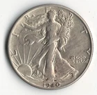 1940 LIBERTY WALKING HALF DOLLAR
