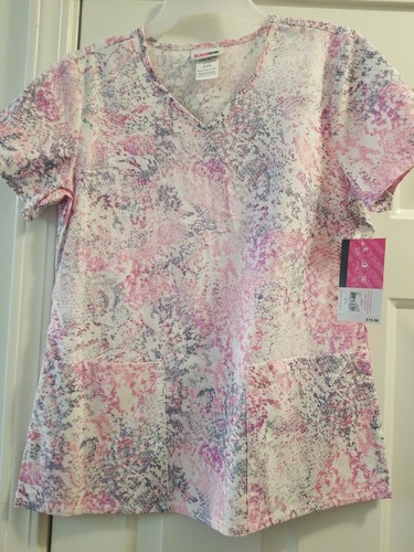 Colorful NWT Scrub In Size Small By Scrub star W/Pockets, easy care, colorfast $