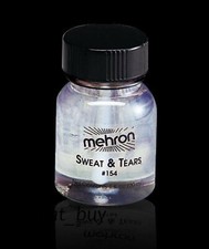MEHRON SWEAT TEARS LIQUID CLEAR TV MOVIE SPECIAL EFFECT STAGE MAKEUP - 1OZ