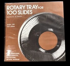 Airequipt Made In USA New in Sealed Box Vintage Rotary Tray For 100 Slides