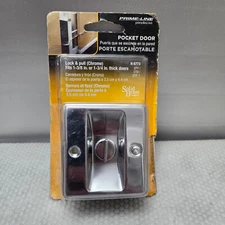 Prime Line N 7239 1-3/8 Chrome Pocket Door Privacy Lock Pull sliding door repair