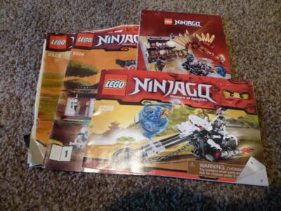 23-Lego Nijago Instruction Books Manual Only Lot 9450 9449 70725
