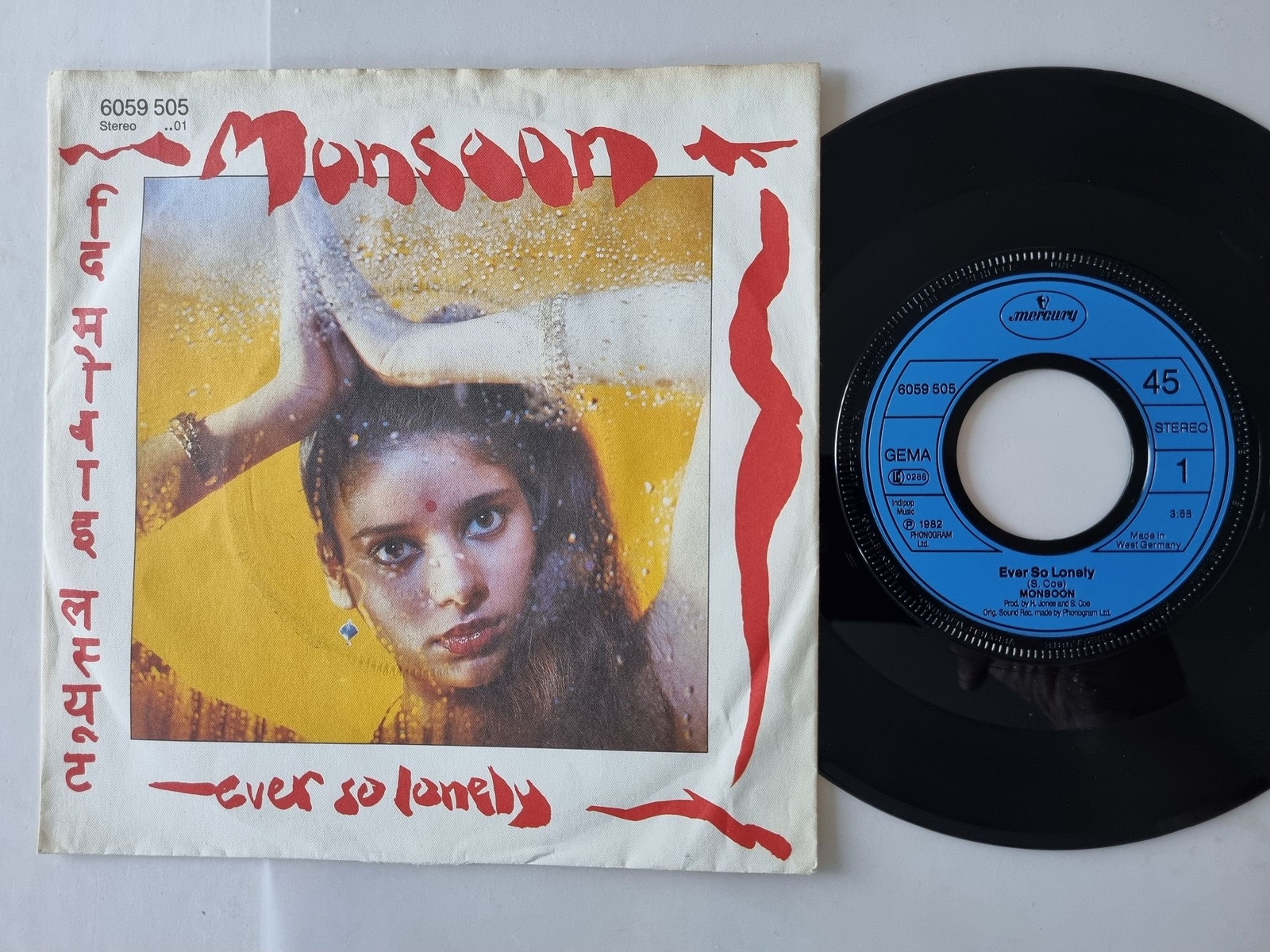 Monsoon - Ever So Lonely 7'' Vinyl Germany