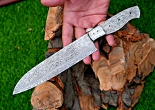 Damascus Chef Knife Blade Blank Kitchen Cutlery -Hand Forged Damascus Steel 2763
