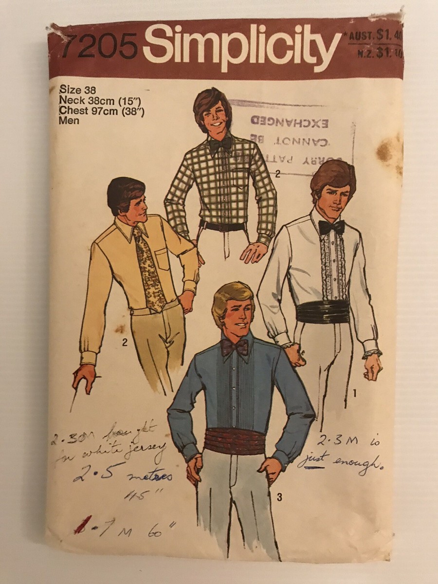 1970s Sewing Pattern, Men’s Shirt and Kipper Tie - Multi-sized main image 0