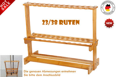 Rutenstnder Ruten Angelruten Stark Bambus Holz Rutenhalter Angeln  Halterung | eBay.de