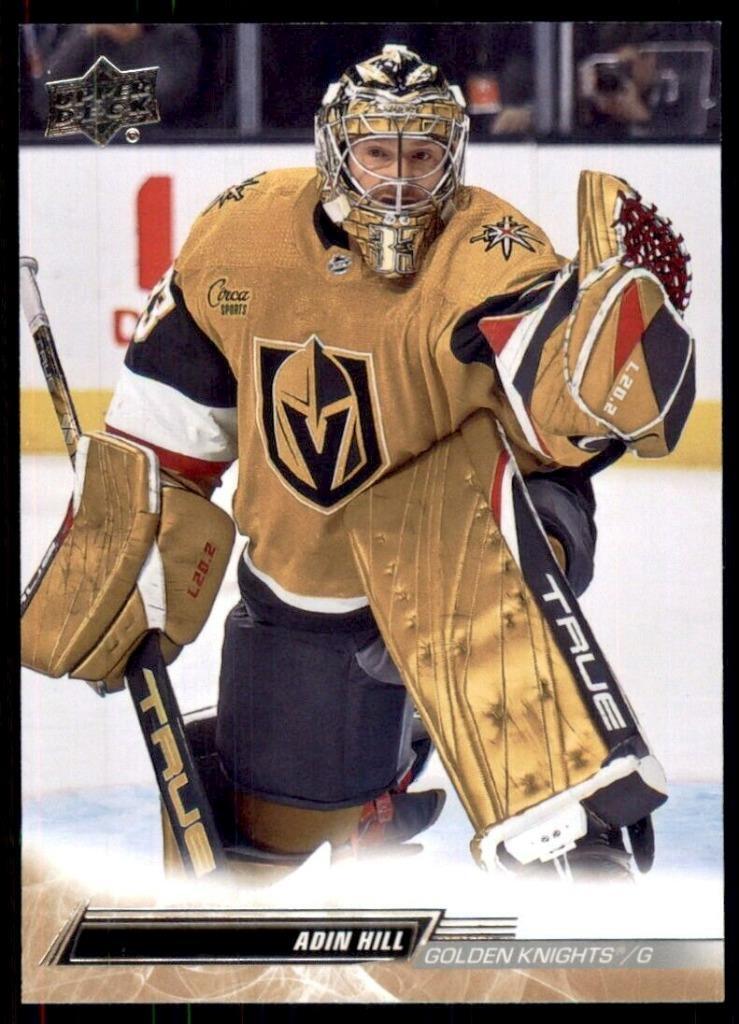 2022-23 UD Extended Series Base #642 Adin Hill - Vegas Golden