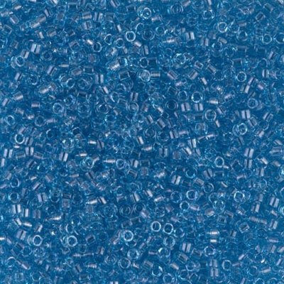 Miyuki Delica beads DB0113 transparent blue luster 5 gramm