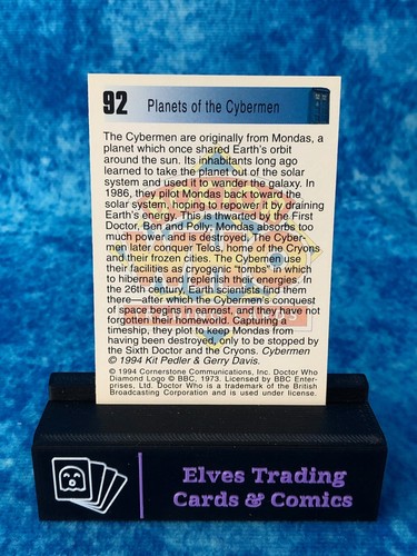 Doctor Who Series One 1 SINGLE Non-Sport Trading Card by Cornerstone 1994 - Picture 172 of 208