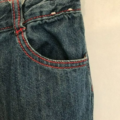 Gymboree Little Girl Medium Wash Adjustable Waist Jeans Red Bows Size 7 Plus - Picture 6 of 8