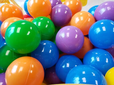 Pit Balls 40 Boxes of 200   Wholesale Lot | Phthalate and BPA Free 6cm, 6 colors