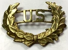 CIVIL WAR US UNION KEPI HARDEE HAT CAP BADGE- OFFICER