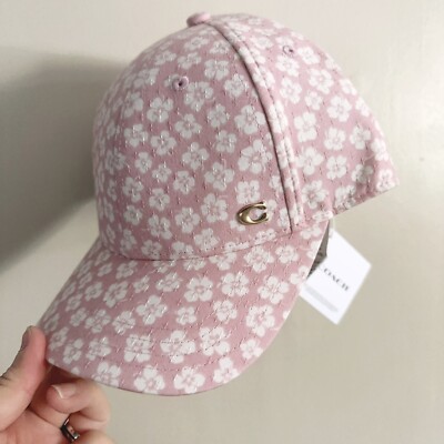 NWT Coach Baseball Hat with ditsy floral print NWT COACH Floral Print Baseball Hat CBO67 Purple | eBay main image 3