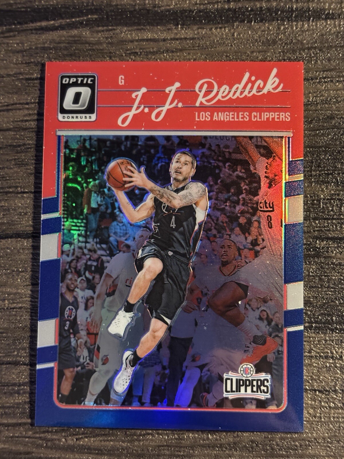 2016/17 Donruss Optic Blue Holo #29 JJ Redick 34/49 Clippers