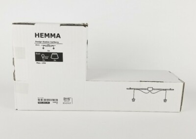 Ikea Hemma Double Cord Set With Rail, White 53.5 x 5 ' 11