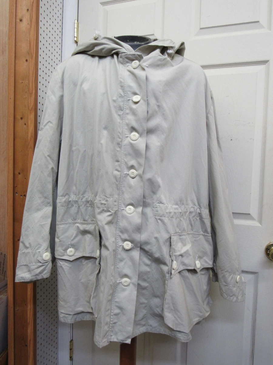 Vintage Swedish Army Winter Snow Parka Smock Off White Size 50 Approx US Size XL