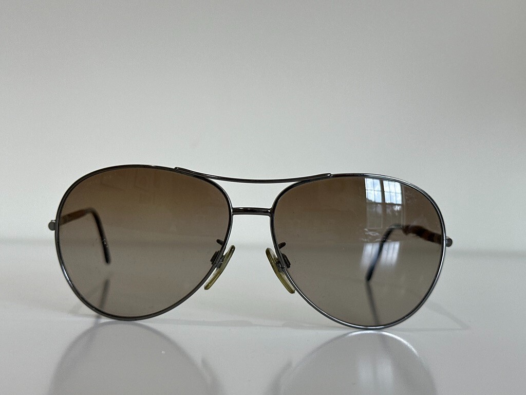 Burberry B 3056 1003/13 Aviator Gunmetal Brown Sunglasses  display picture 1