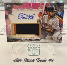 2023 Topps Inception - DAVID VILLAR - SSP Rookie RPA RC Patch/Auto /75 Pink