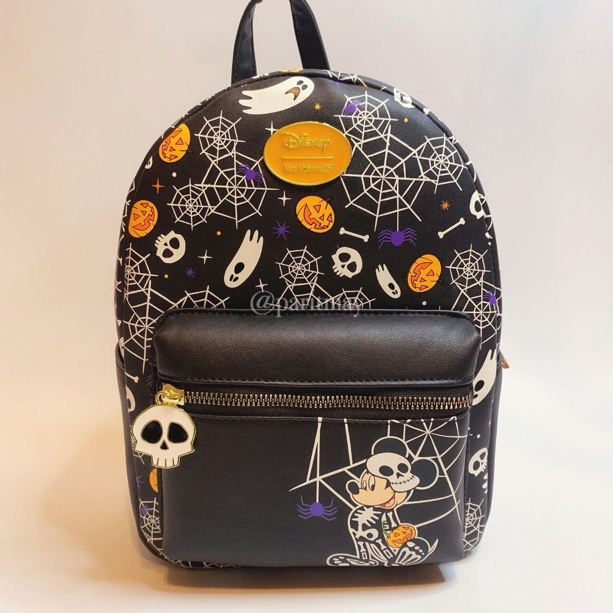 Disney Mickey Mouse Halloween Skeleton Glow In The Dark Mini 